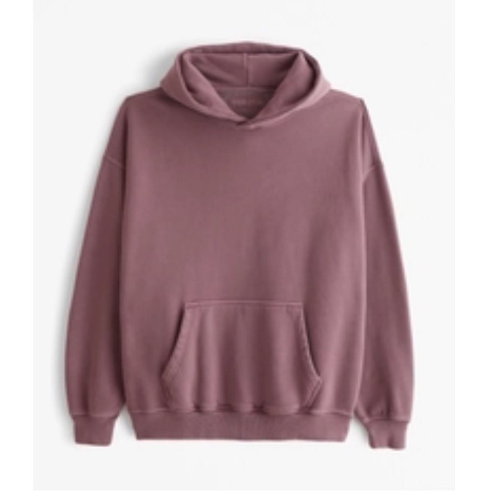 Abercrombie & Fitch Essential Popover Hoodie Dark Pink XL